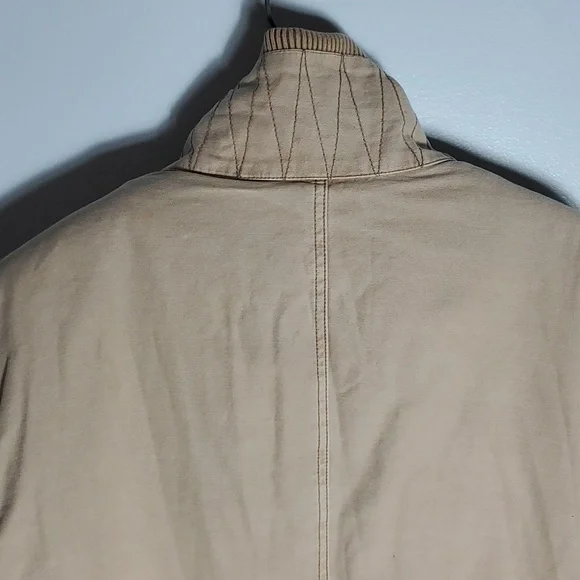 True Religion tan military style jacket size xl